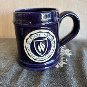 Deneen Pottery Coffee Tea Mug Cup Weber State University Dark Blue 10 Oz GUC